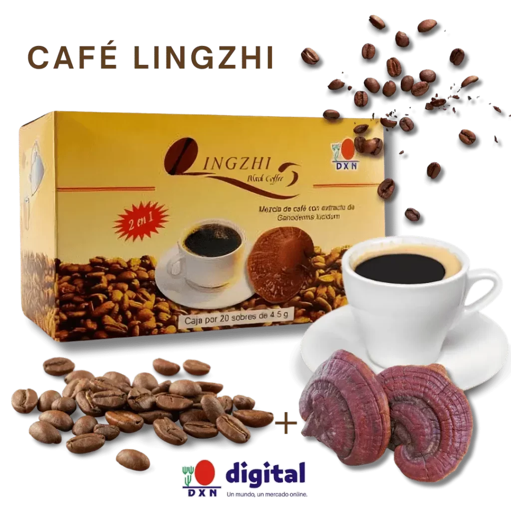Cafe Negro Lingzni DXN transparente