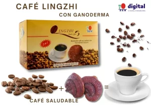 Café Negro Lingzhi DXN con Ganoderma